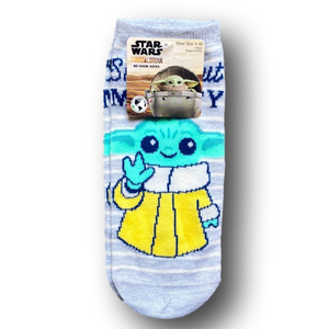 3/$20 Star Wars Yoda Funny Novelty No-Show Socks - Brand New
